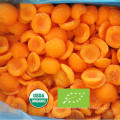 Nop EU Organic IQF Frozen Apricot Halves, Dices Golden Sun From China